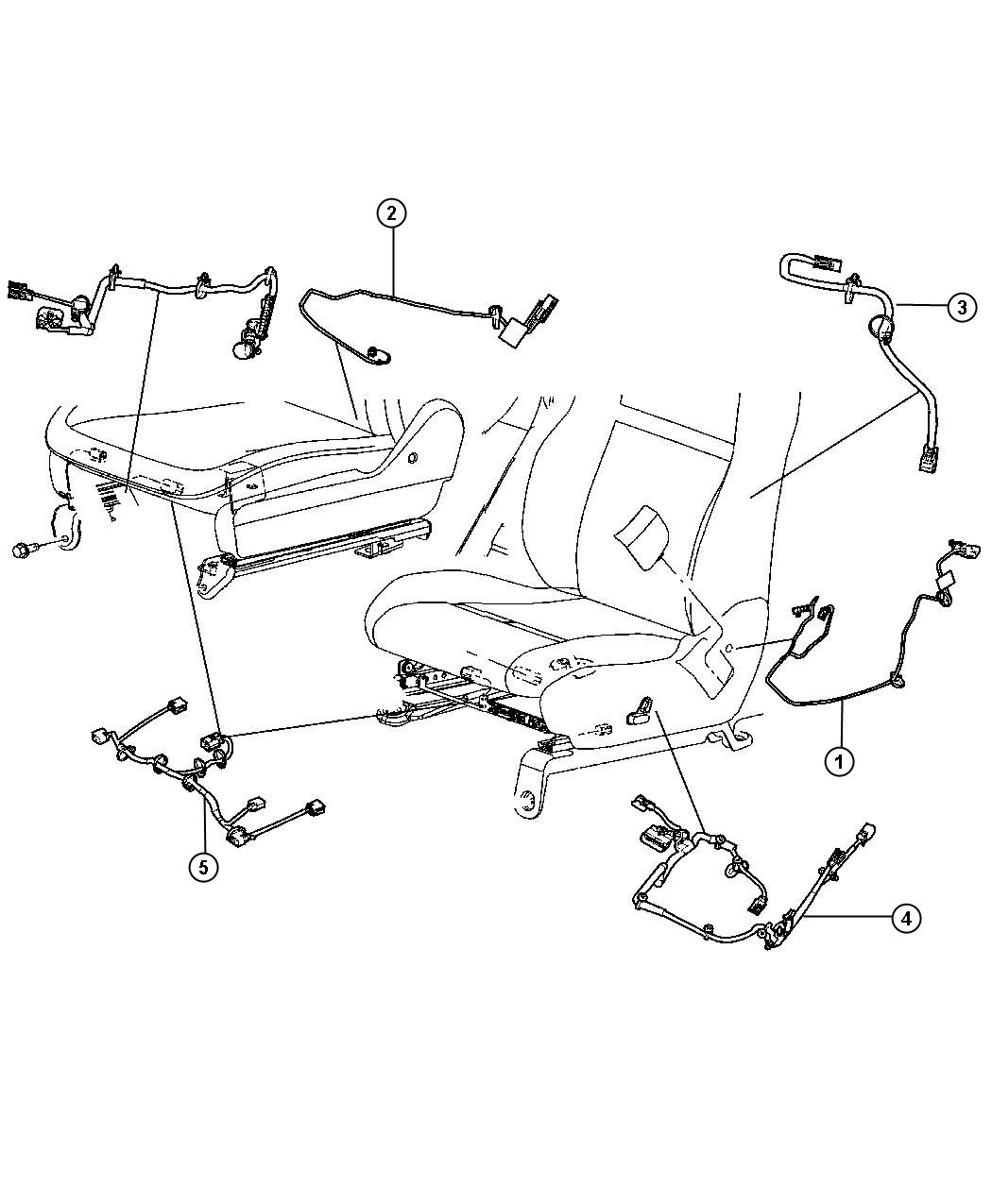 Diagram Wiring Seats Front. for your Dodge Durango  