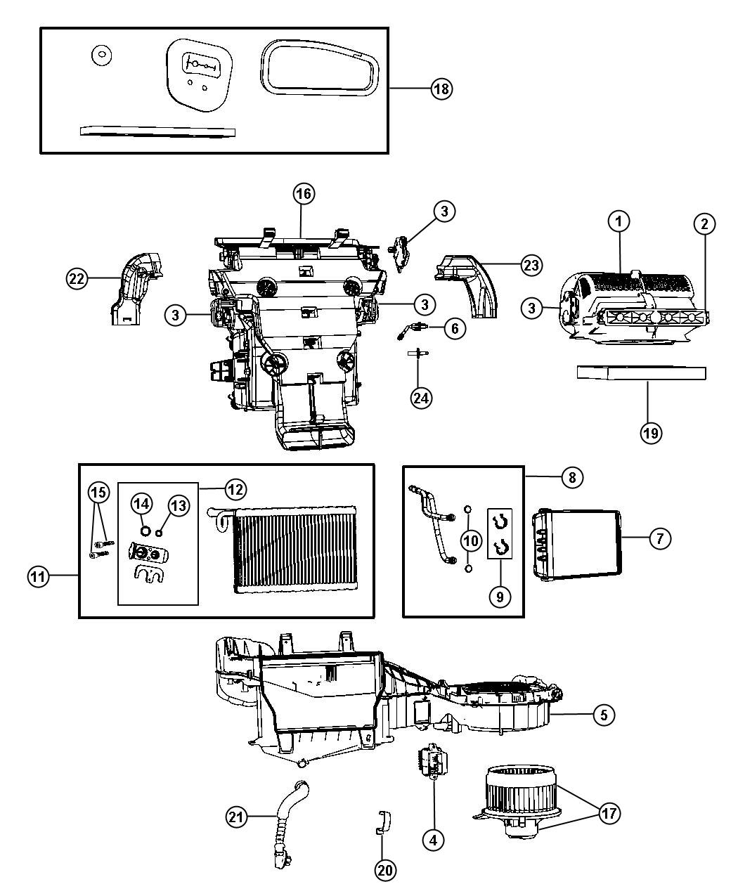 Diagram A/C and Heater Unit. for your Jeep