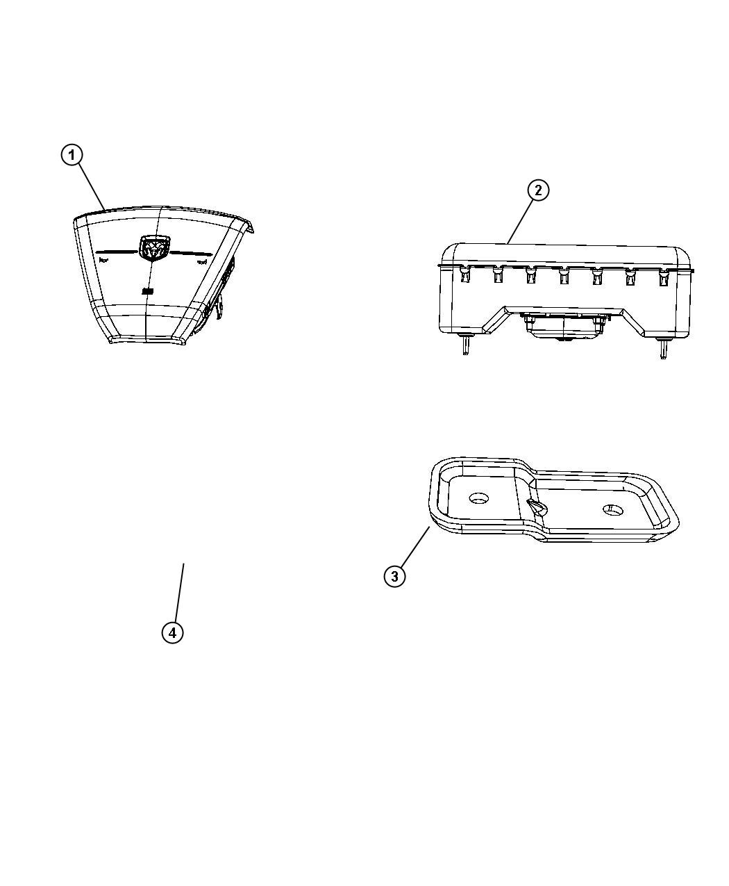 Diagram Air Bags Front. for your 2004 Chrysler 300  M 