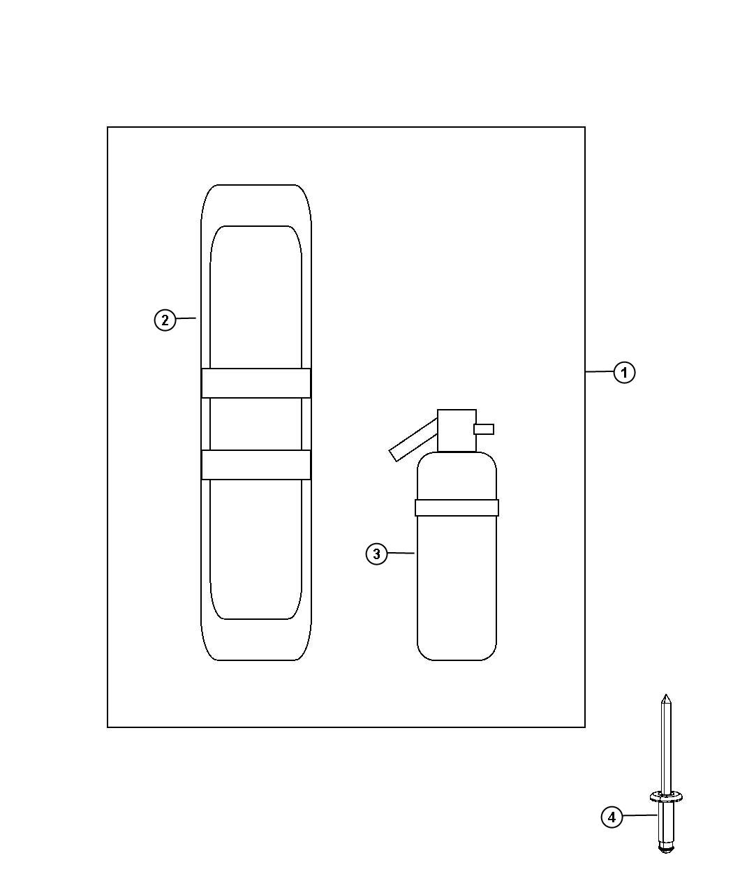 Diagram Emergency Kit. for your Ram 2500  