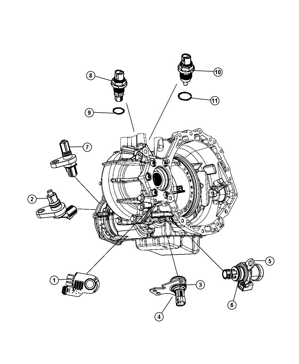 Diagram Sensers Drivetrain. for your Dodge Journey  