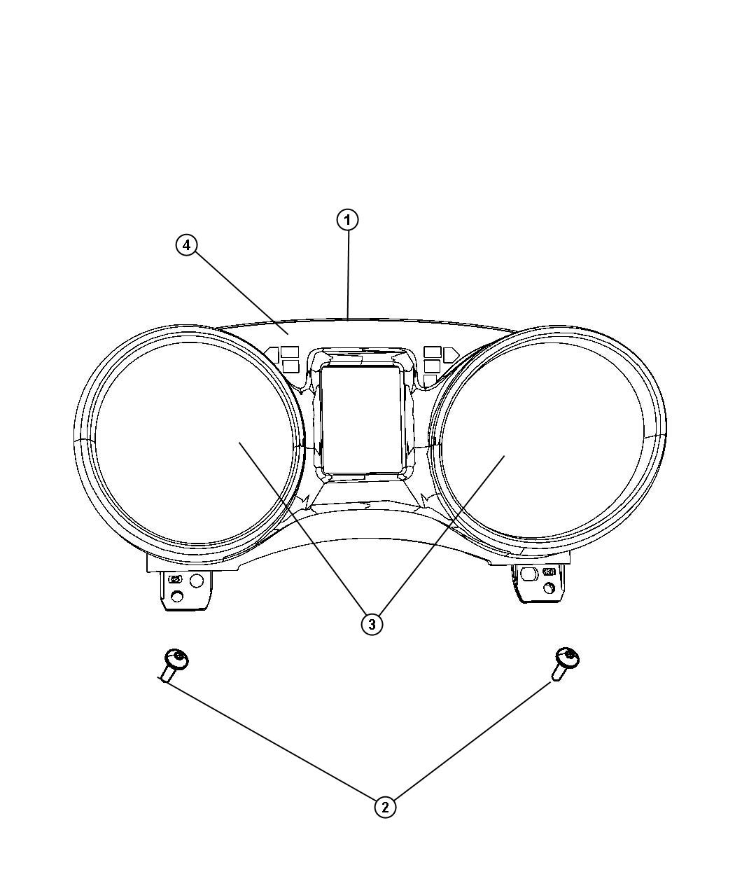 Diagram Cluster Instrument Panel. for your 2000 Chrysler 300  M 