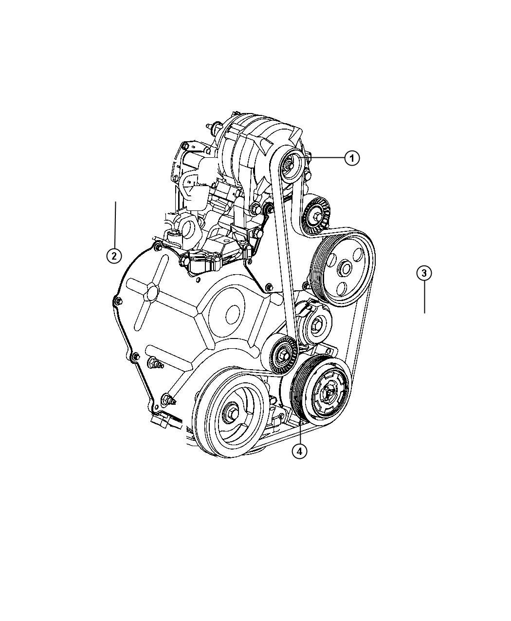 Diagram Pulleys and Related Parts. for your Chrysler