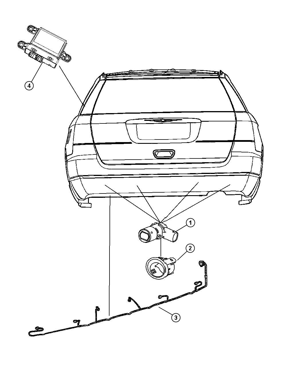 Diagram Park Assist. for your 2004 Ram 1500   