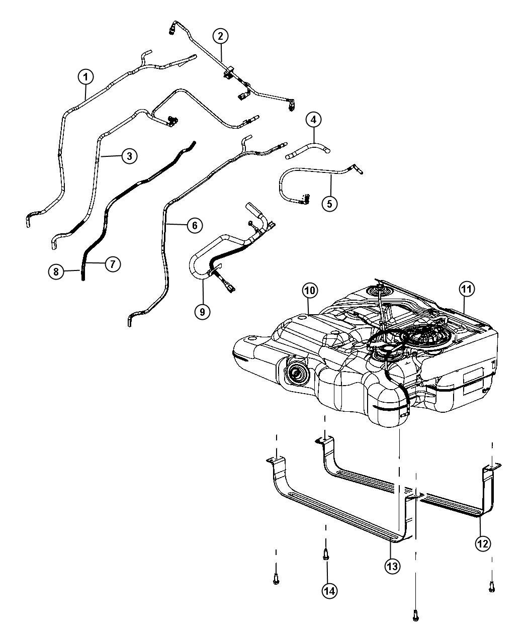 Diagram Fuel Tank. for your Dodge Grand Caravan  