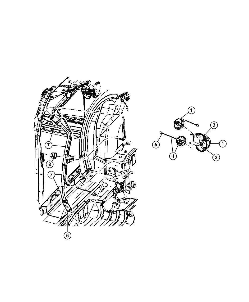 Diagram Fuel Filler Tube. for your Chrysler