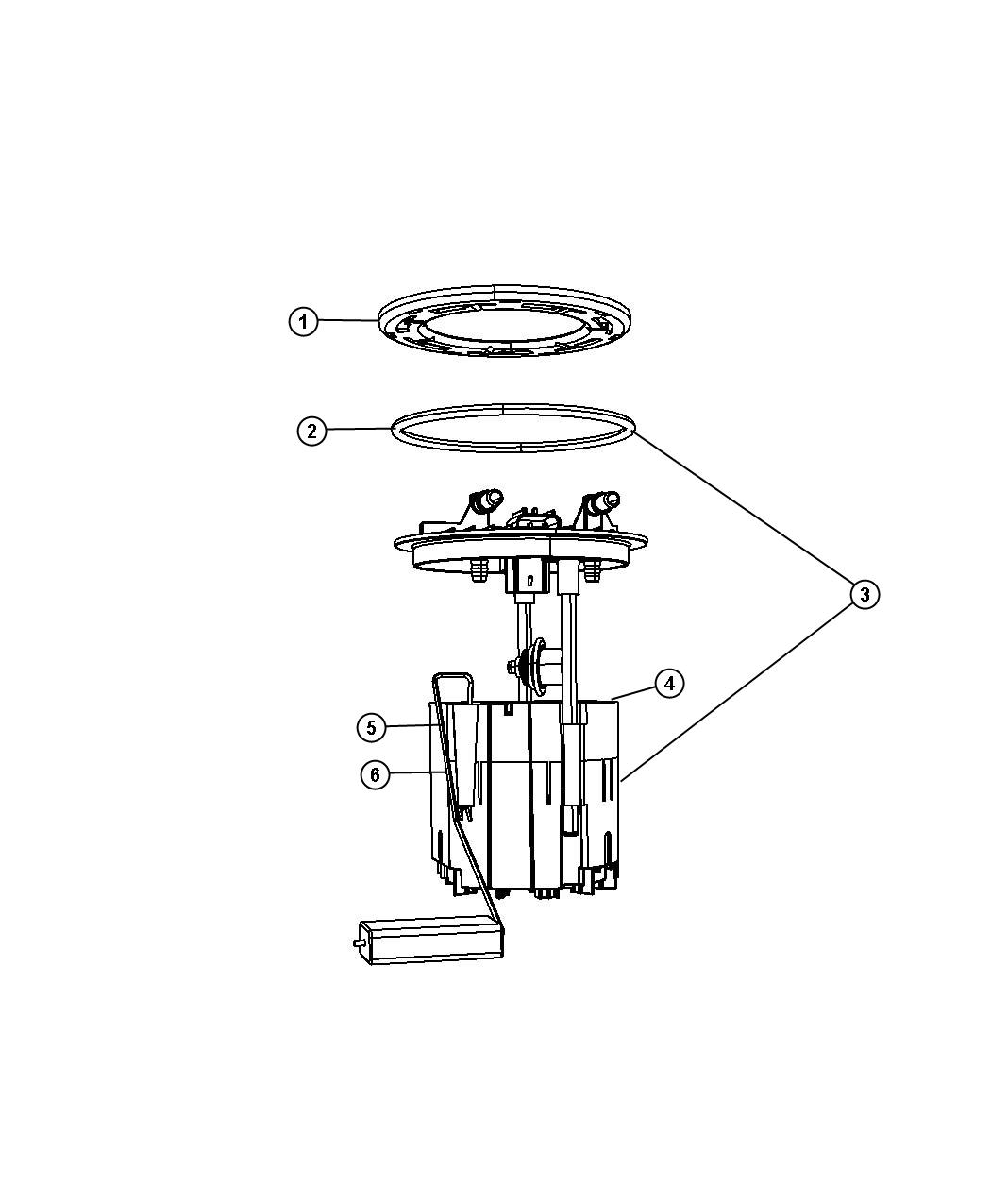 Diagram Fuel Pump Module. for your Dodge Grand Caravan  