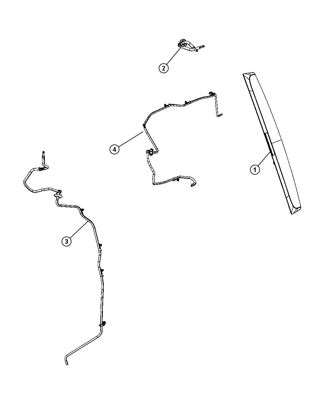 Diagram Washer System Rear. for your Dodge Grand Caravan  