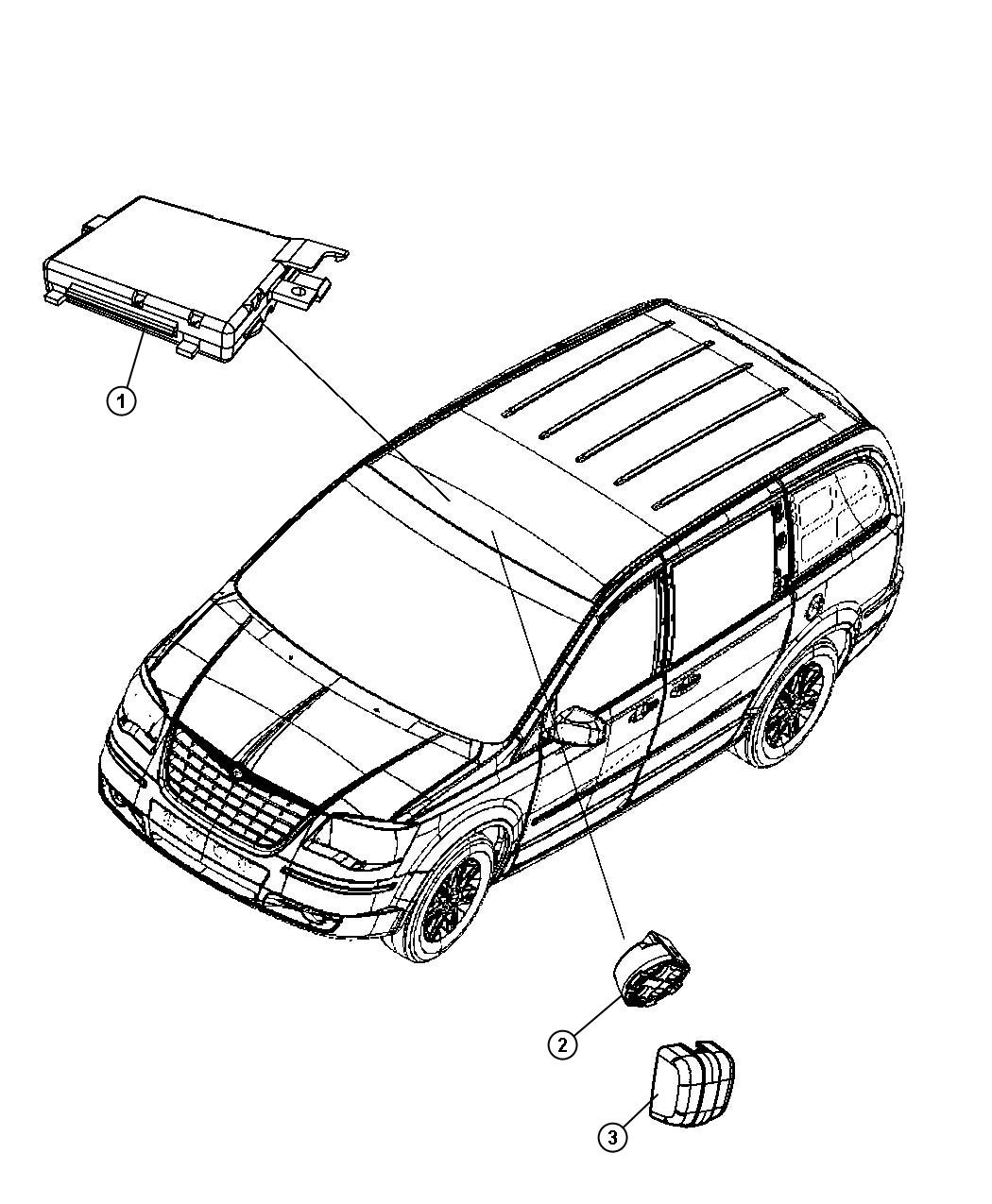 Diagram Modules Overhead. for your Dodge Grand Caravan  