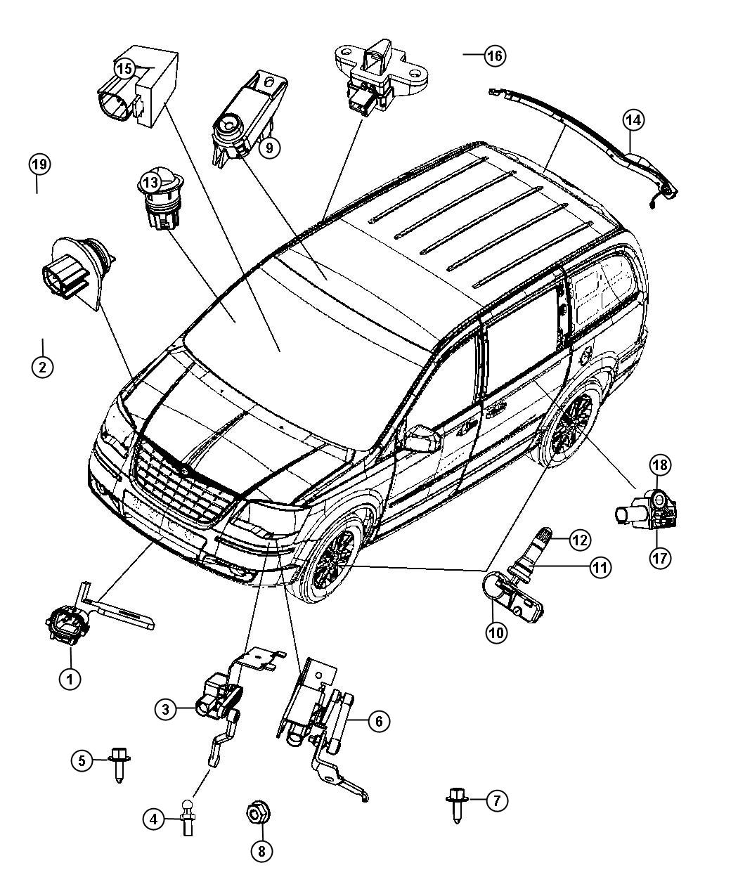 Diagram Sensors Body. for your Chrysler