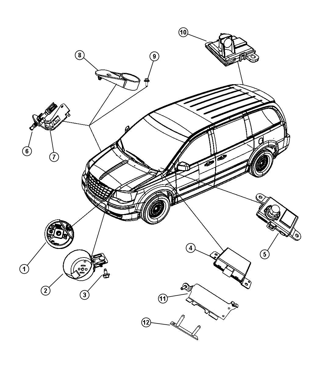 Diagram Siren Alarm System. for your Dodge Avenger  