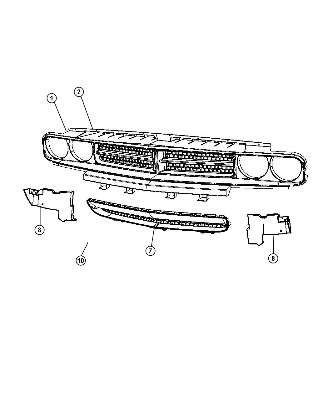 Diagram Grilles. for your Dodge