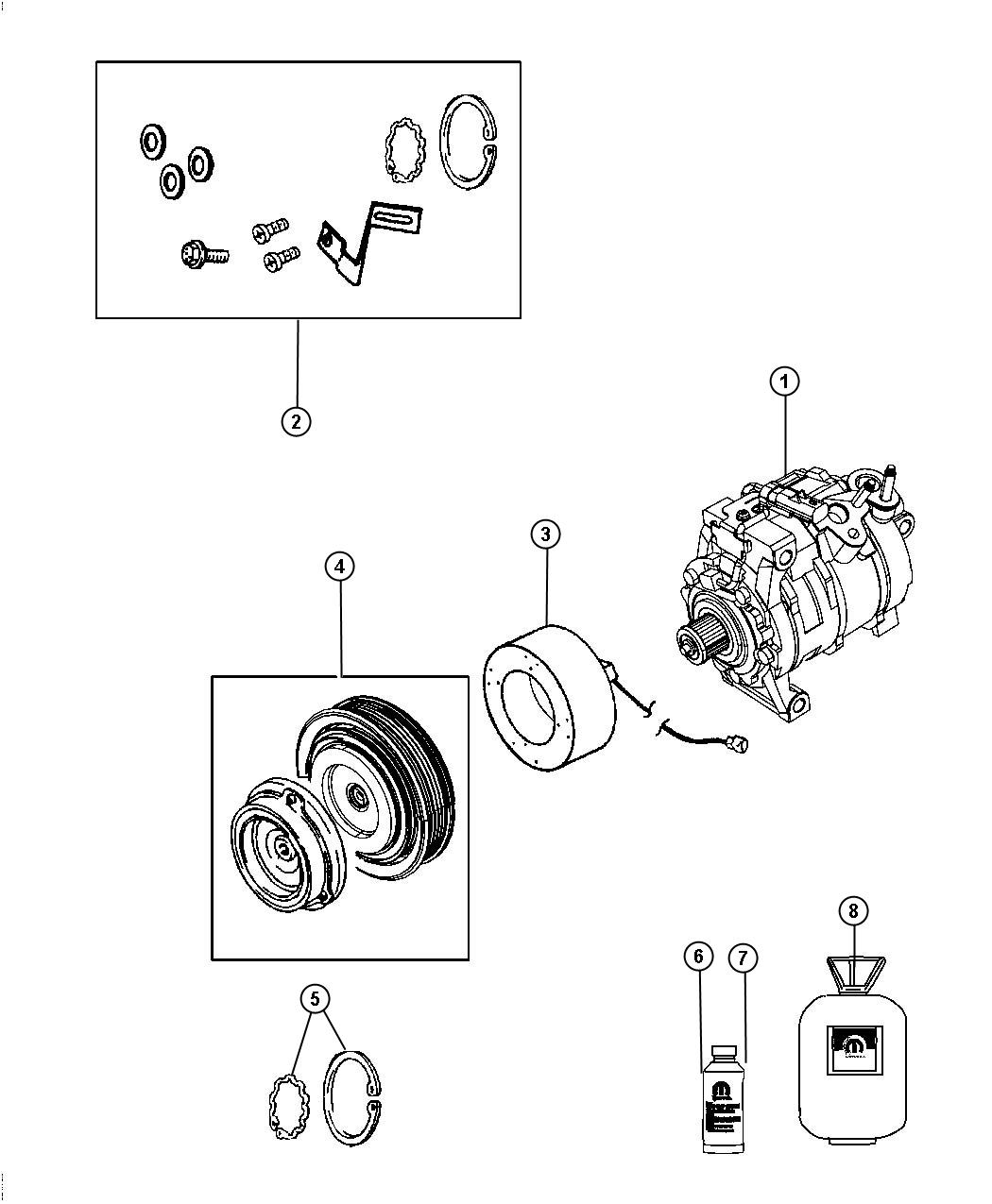 Diagram A/C Compressor. for your Dodge