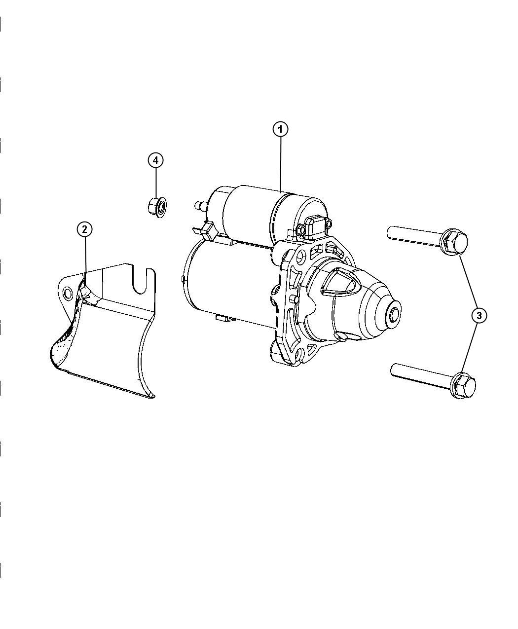 Diagram Starter and Related Parts. for your 2021 Dodge Durango   