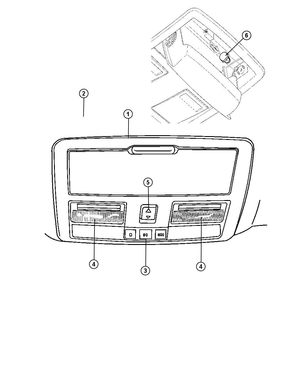 Diagram Overhead Console. for your Dodge Charger  