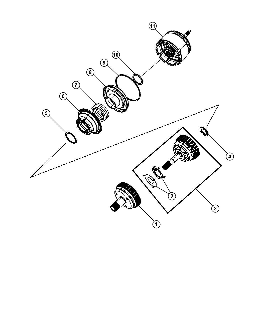 Diagram Input Clutch Assembly. for your Chrysler