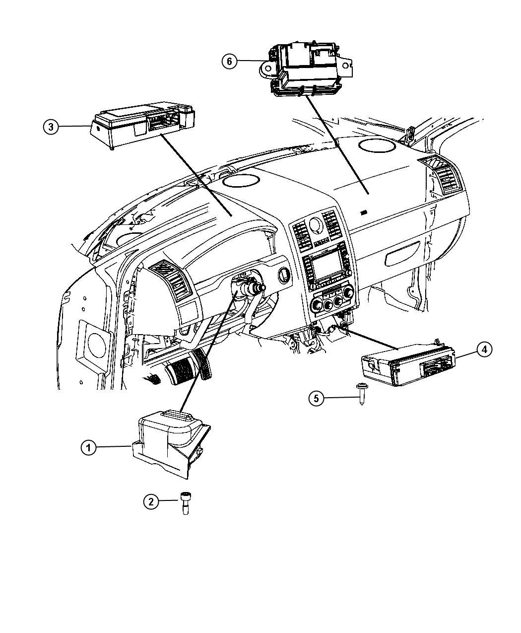 Diagram Modules Instrument Panel. for your Dodge