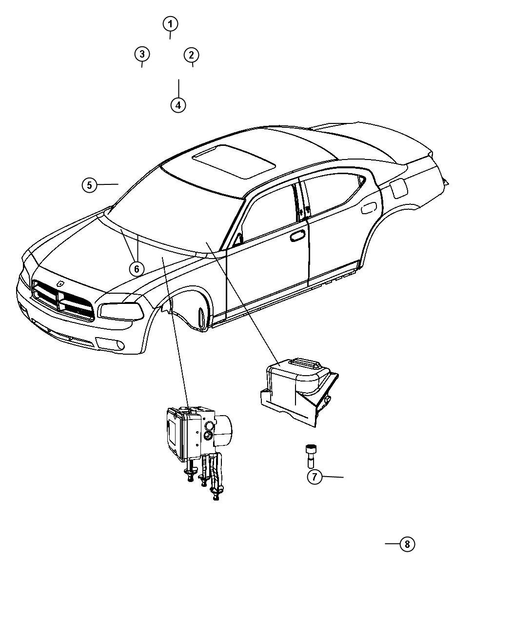 Modules Brakes, Suspension and Steering. Diagram