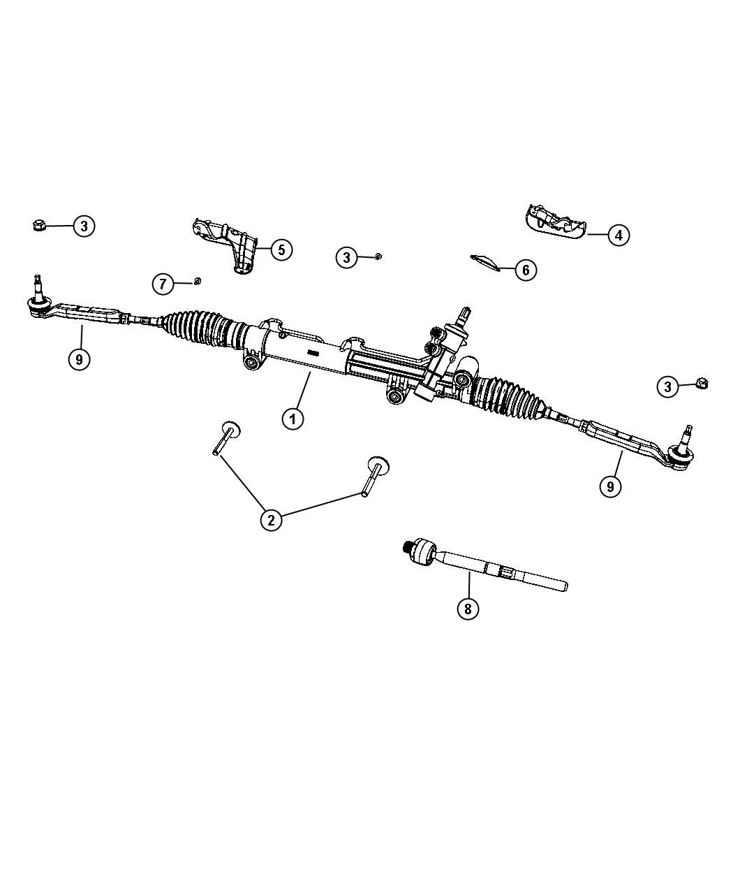 Diagram Gear Rack and Pinion. for your 2011 Dodge Grand Caravan   