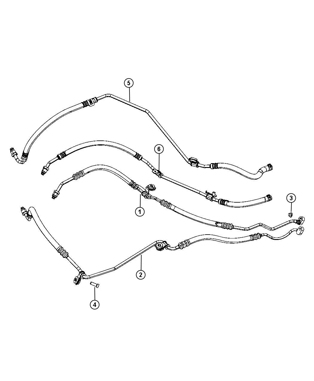 Diagram Power Steering Hoses. for your Dodge Charger  