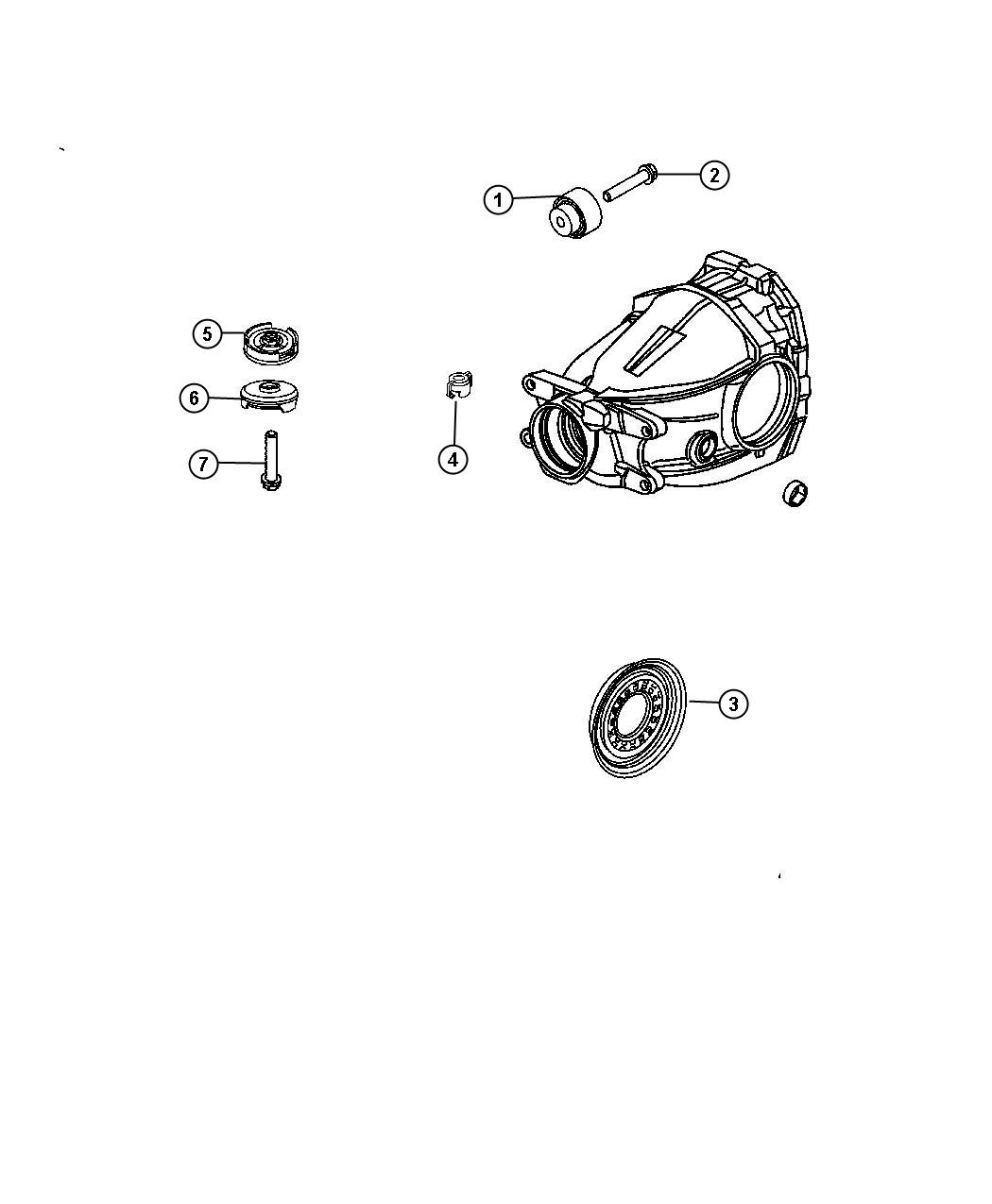 Diagram Housing and Differential with Internal Parts. for your 2010 Dodge Challenger   