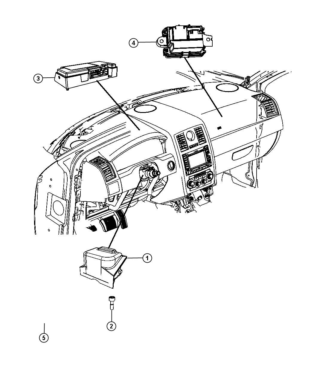 Diagram Modules Instrument Panel. for your Chrysler