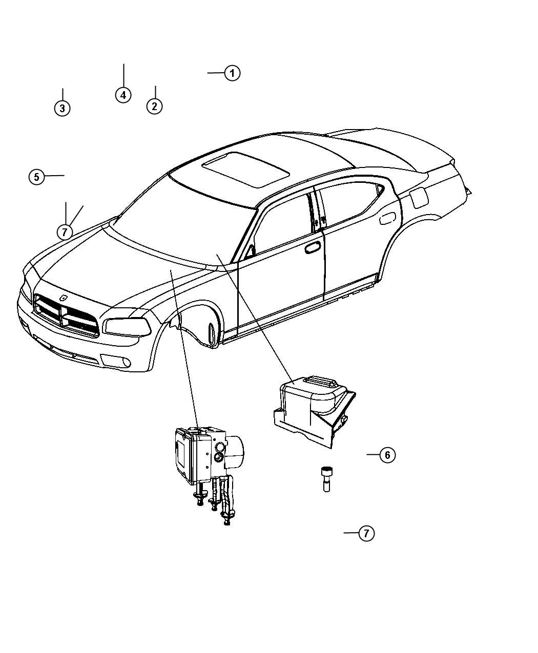 Diagram Modules Brakes, Suspension and Steering. for your Chrysler 300  