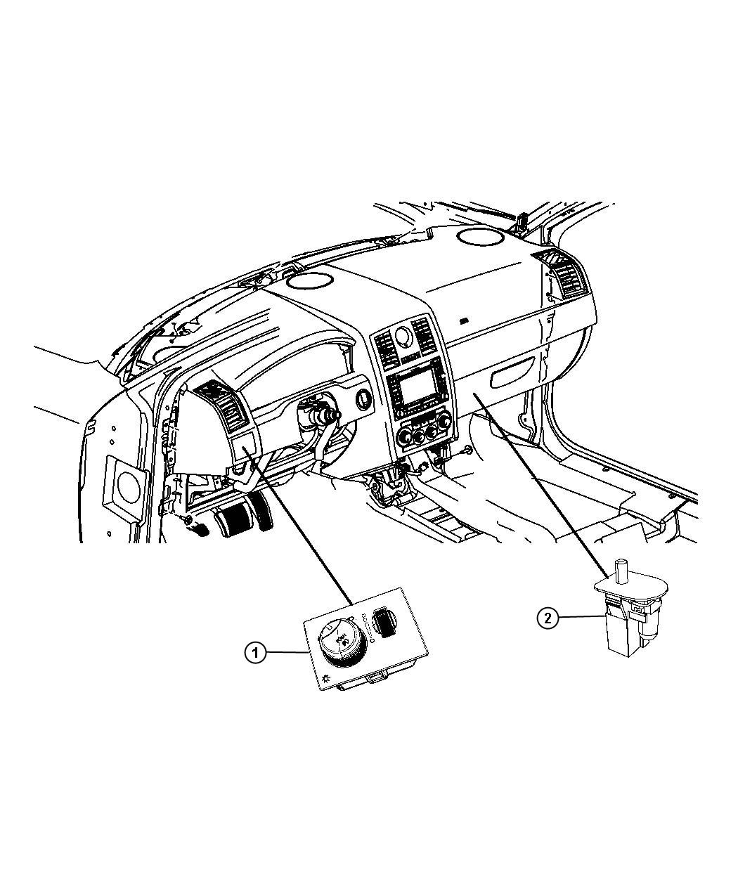 Diagram Switches Lighting. for your 1999 Dodge Avenger   