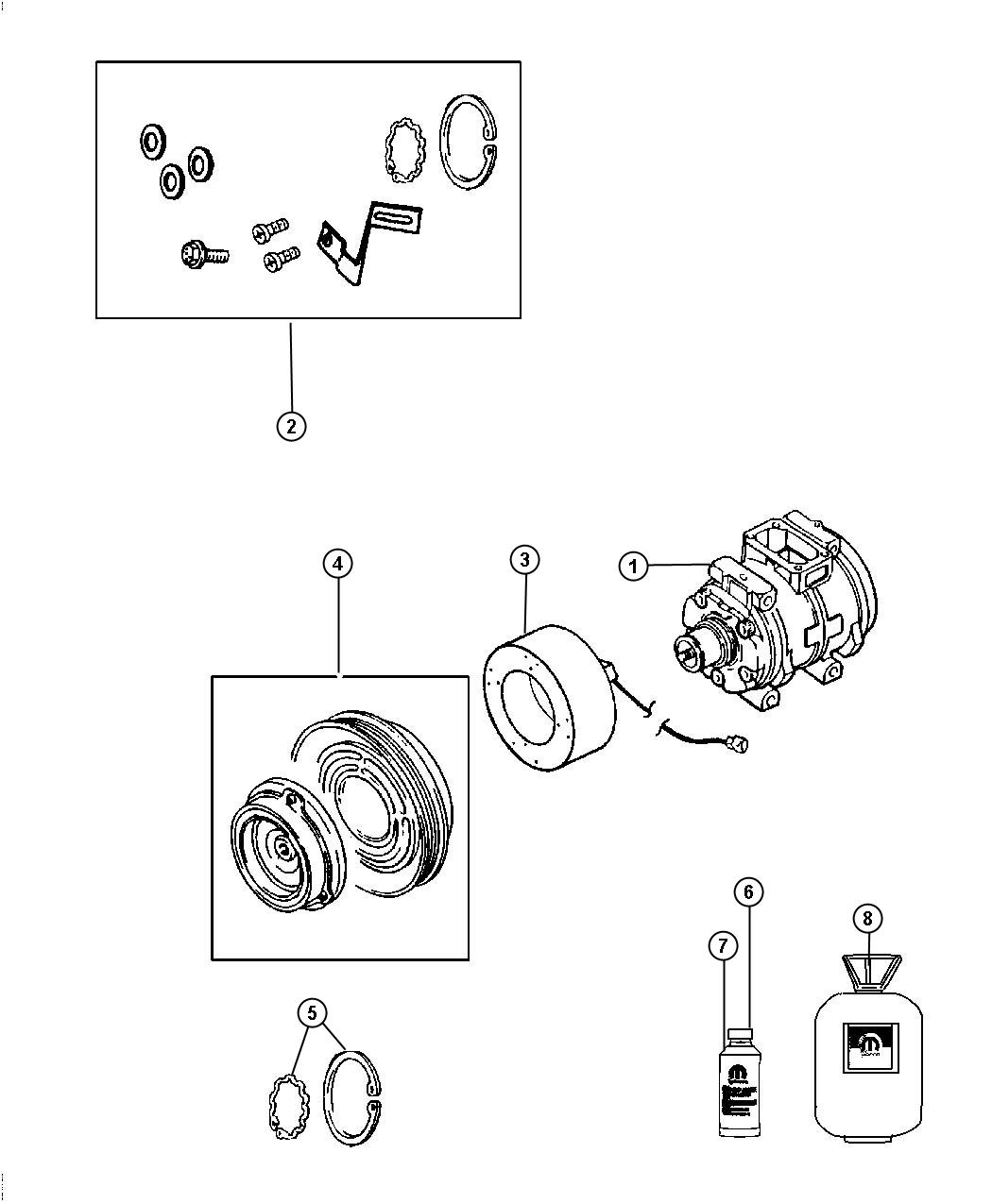 Diagram A/C Compressor. for your Chrysler