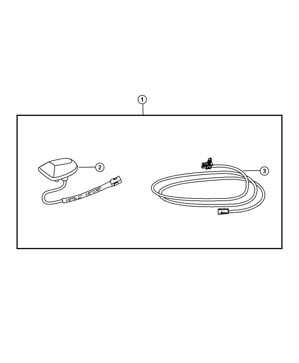 Diagram Install Kit - Satellite Receiver. for your Chrysler