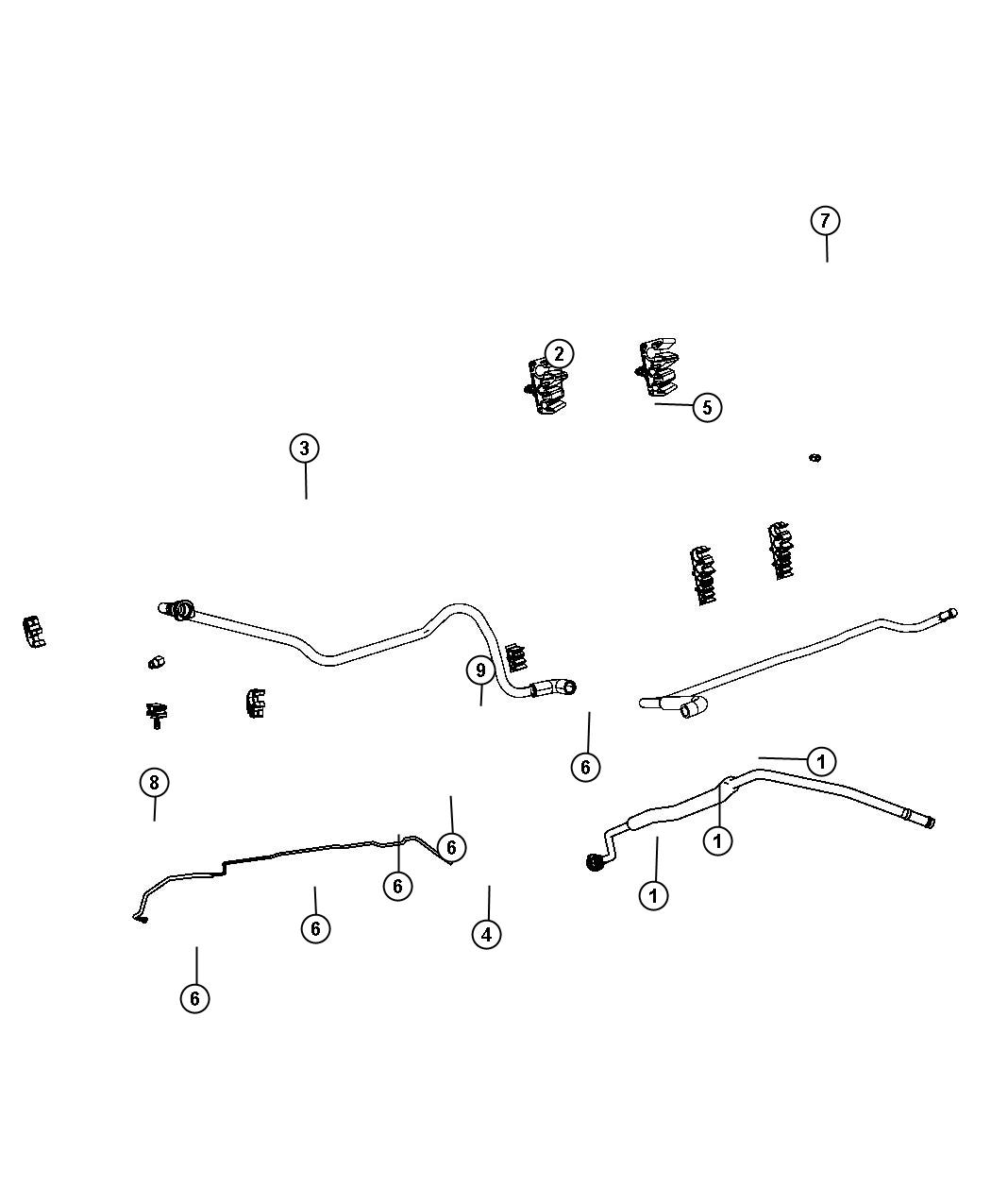 Fuel Lines Chassis. Diagram