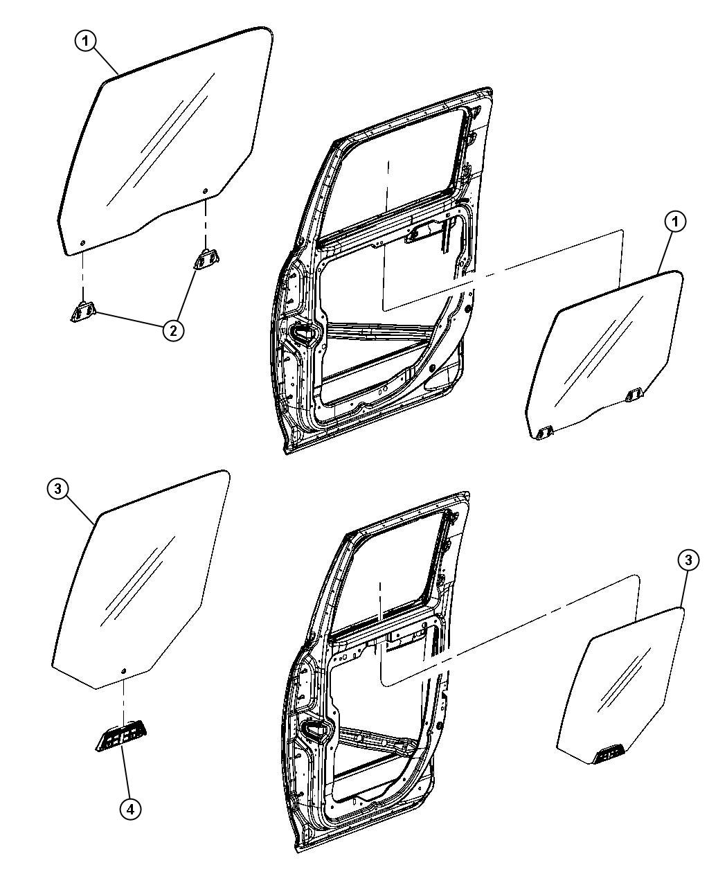 Diagram Rear Door. for your 2002 Chrysler 300  M 