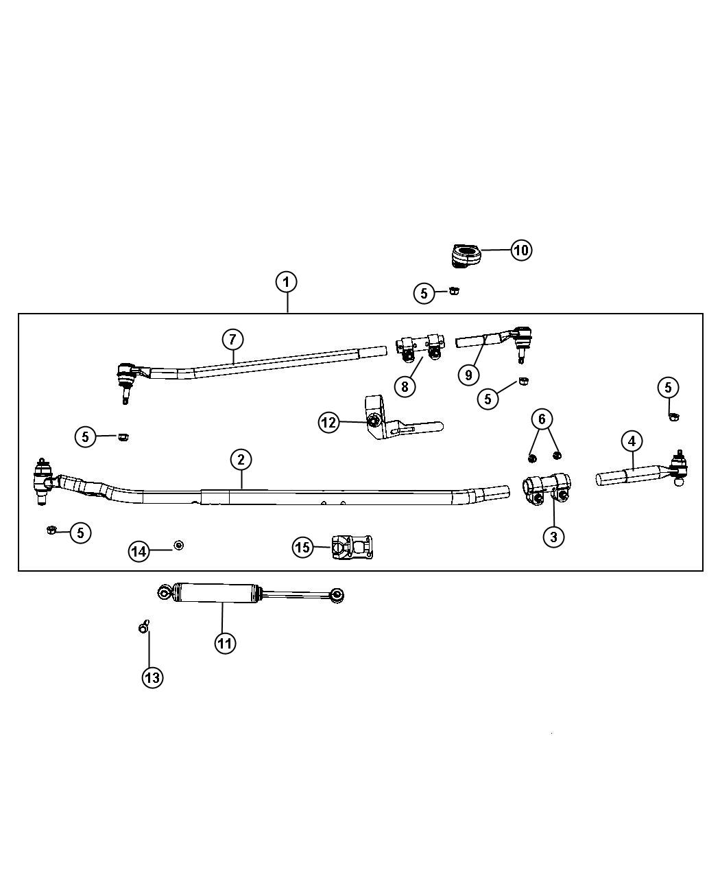 Diagram Steering Linkage. for your 2010 Dodge Ram 2500   