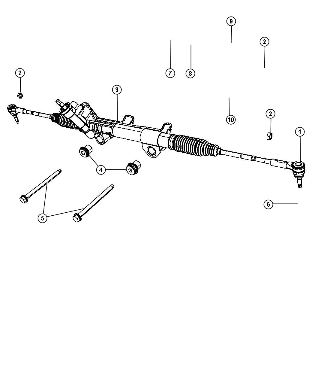 Gear Rack and Pinion. Diagram