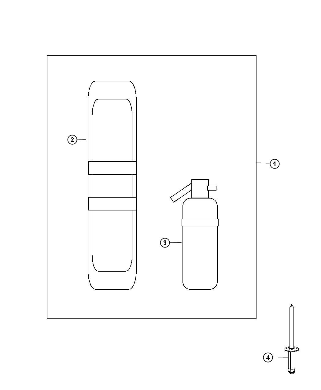 Diagram Emergency Kit. for your Ram 2500  