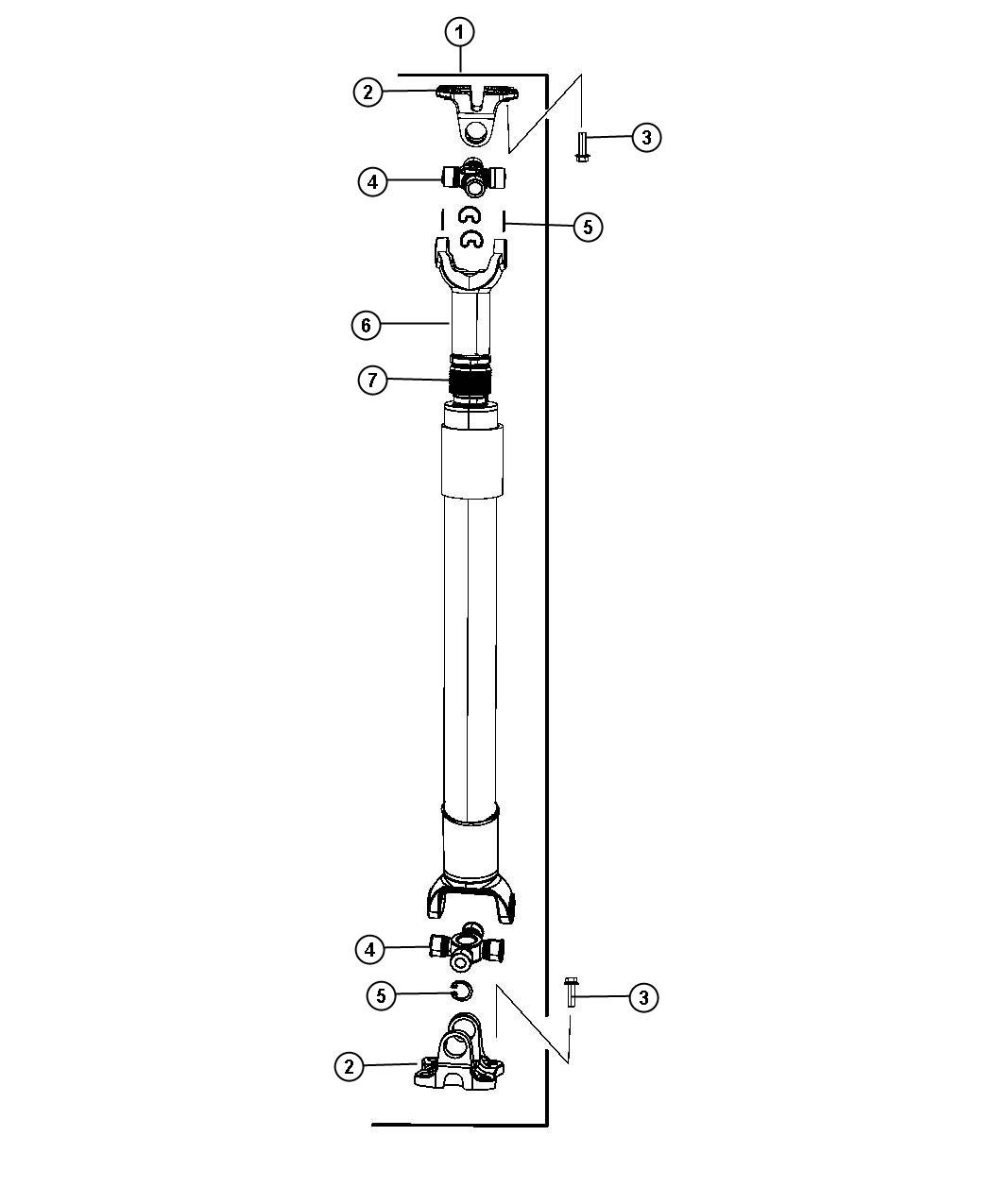 Diagram Shaft, Drive, 1-Piece, Line 0,9, Body 63. for your Ram 5500  