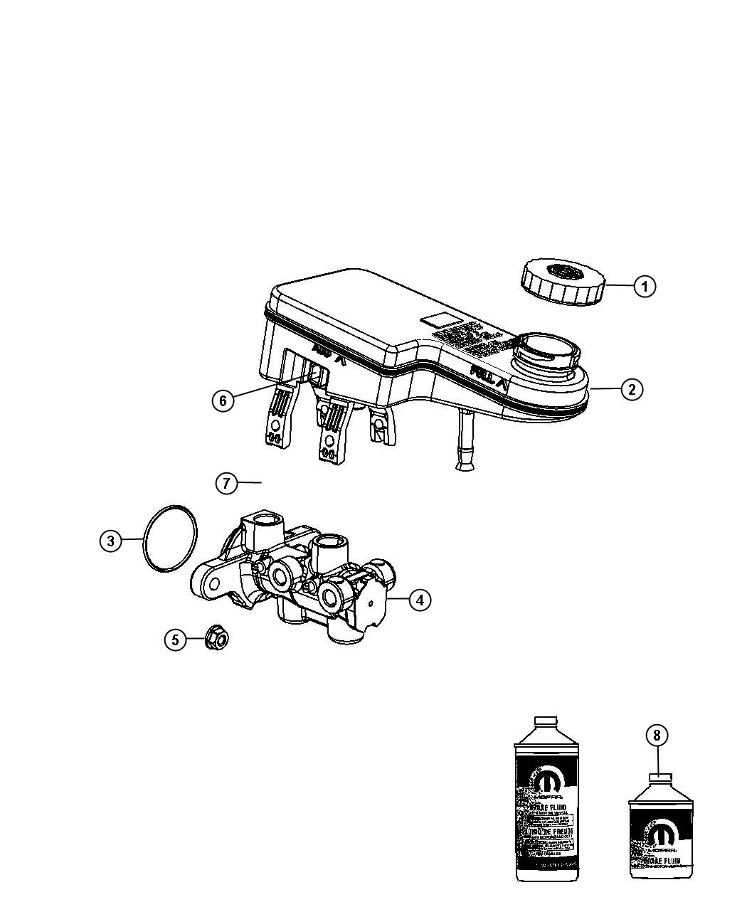 Diagram Master Cylinder. for your Chrysler 300  M