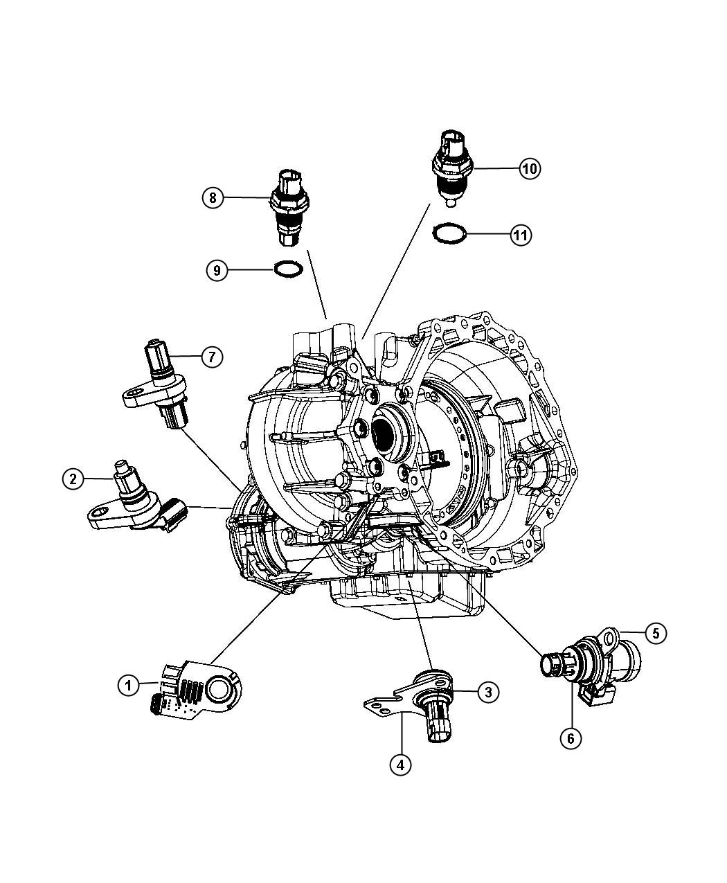 Diagram Sensers Drivetrain. for your Dodge Journey  