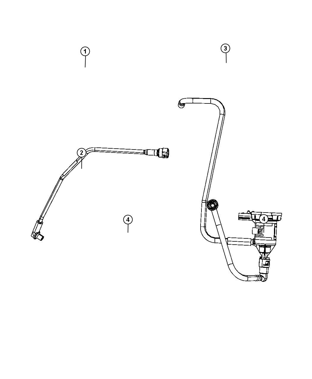 Diagram Emission Control Vacuum Harness. for your 2020 Dodge Grand Caravan   