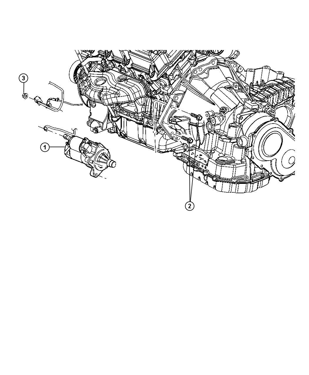 Diagram Starter and Related Parts. for your 2000 Dodge Grand Caravan   