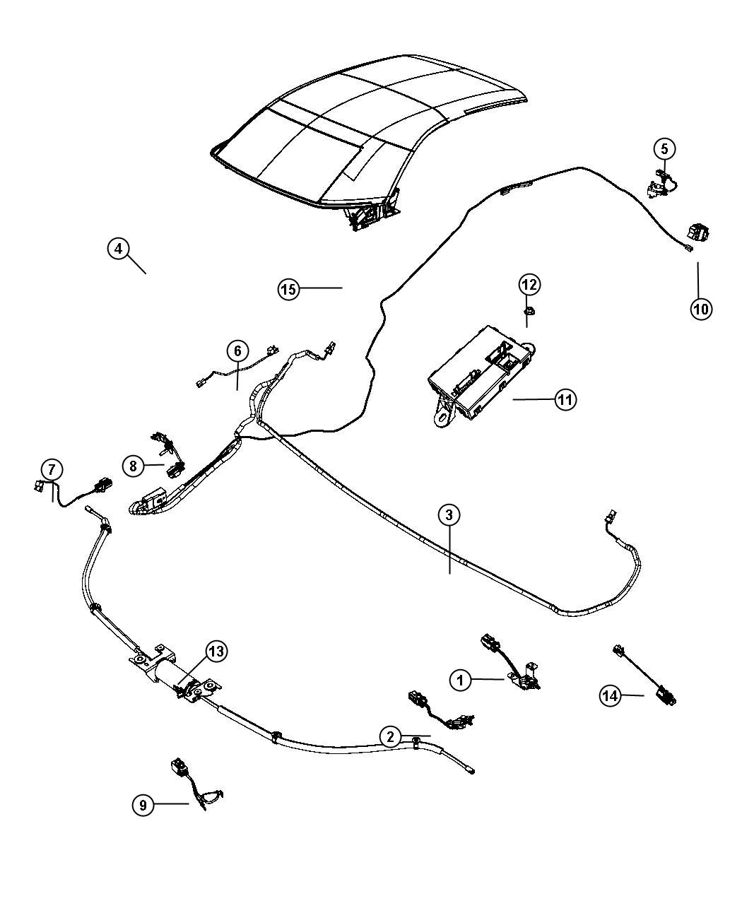 Diagram Convertable Top Electric. for your Chrysler