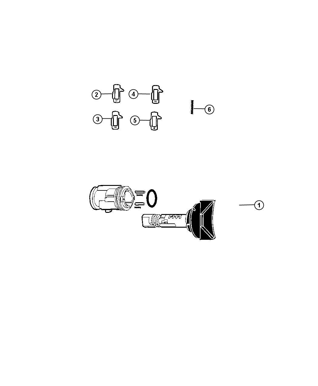 Diagram Ignition Lock Cylinder. for your 2004 Chrysler Sebring   