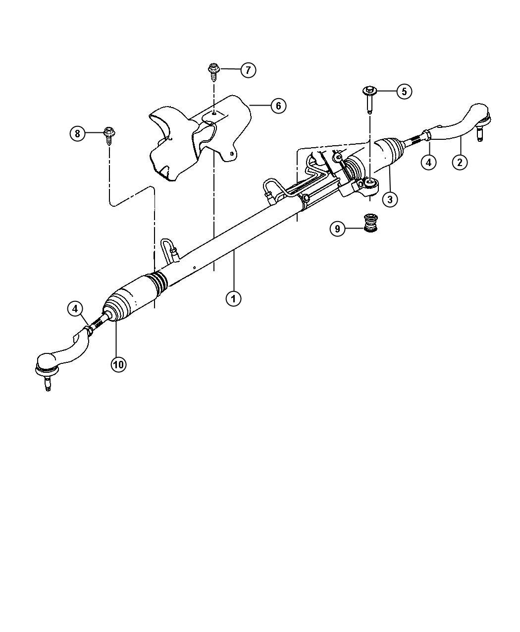 Diagram Steering Gear. for your 2011 Dodge Dakota   