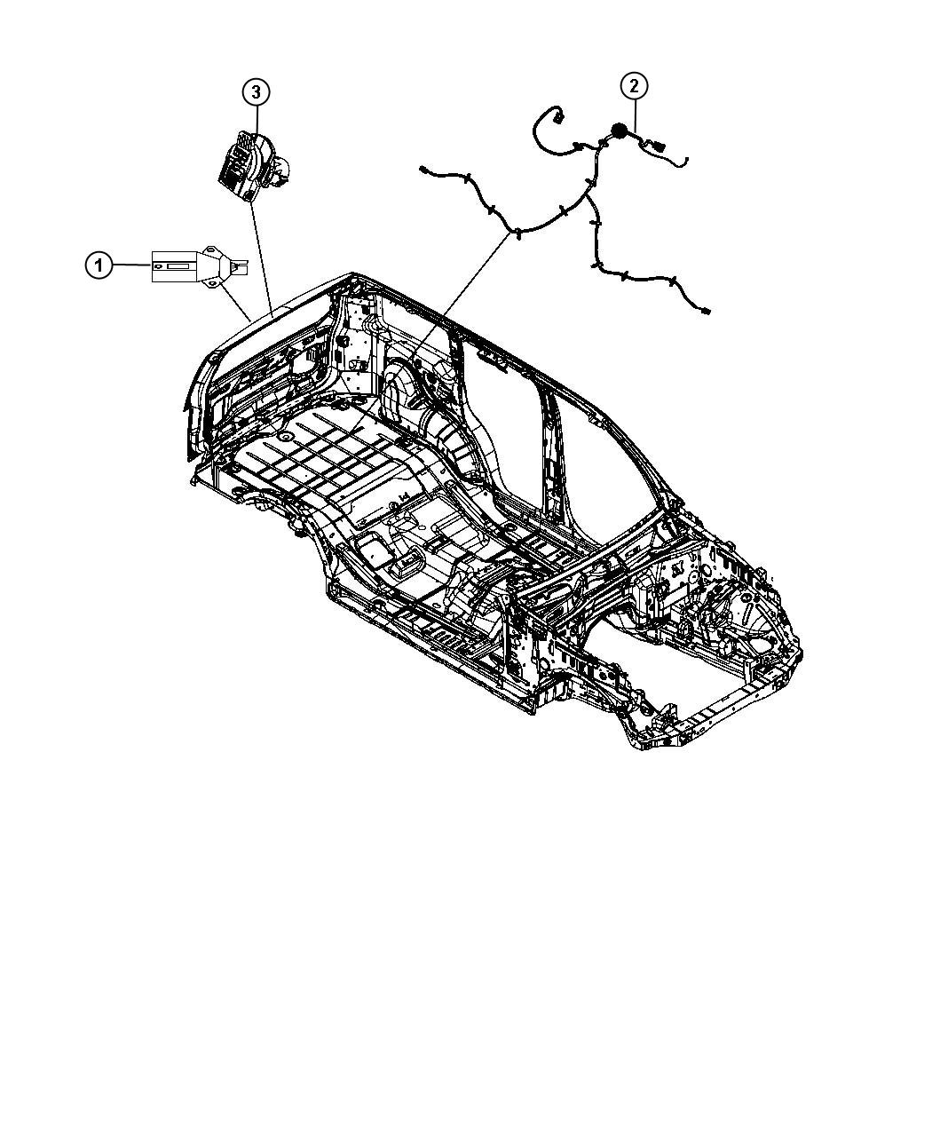 Diagram Wiring Chassis and Underbody. for your 2020 Dodge Grand Caravan   