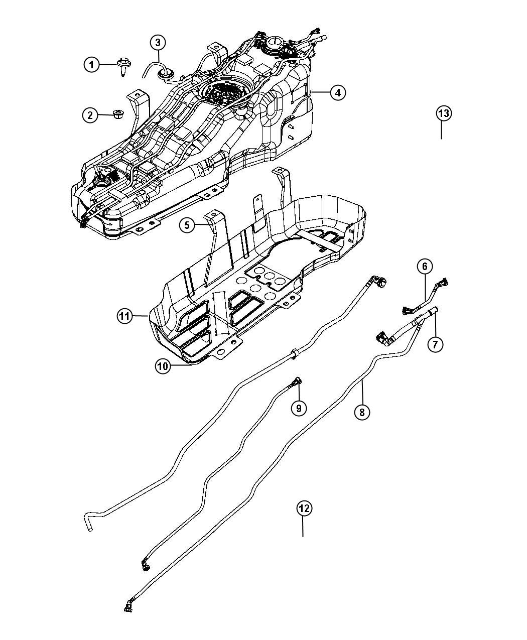 Diagram Fuel Tank. for your Jeep