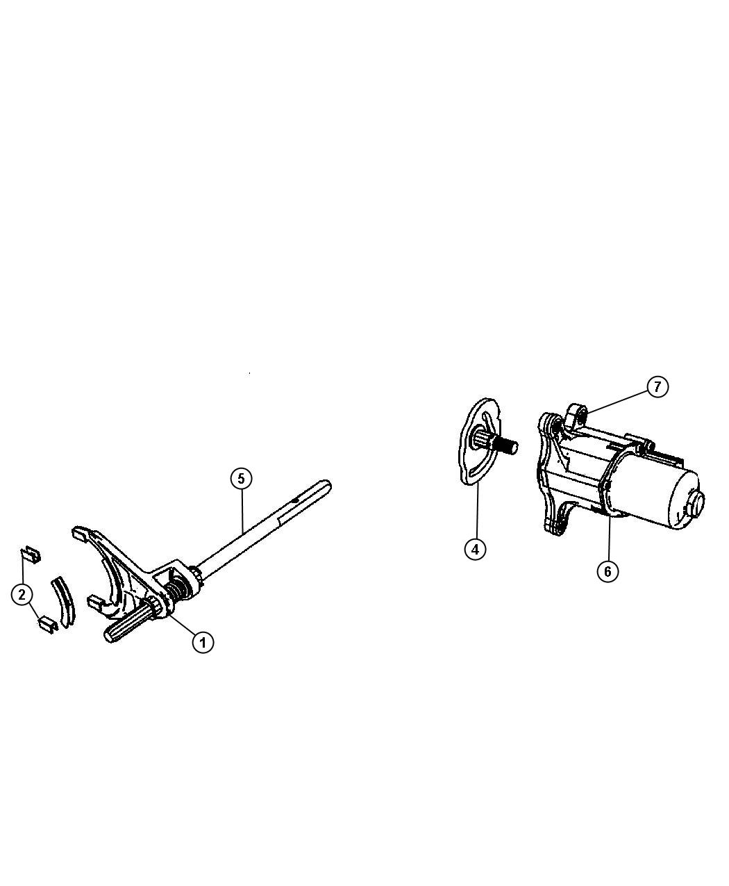 Diagram Fork And Rail MP 3022 [Selec-Trac II Active Full Time 4WD]. for your Jeep