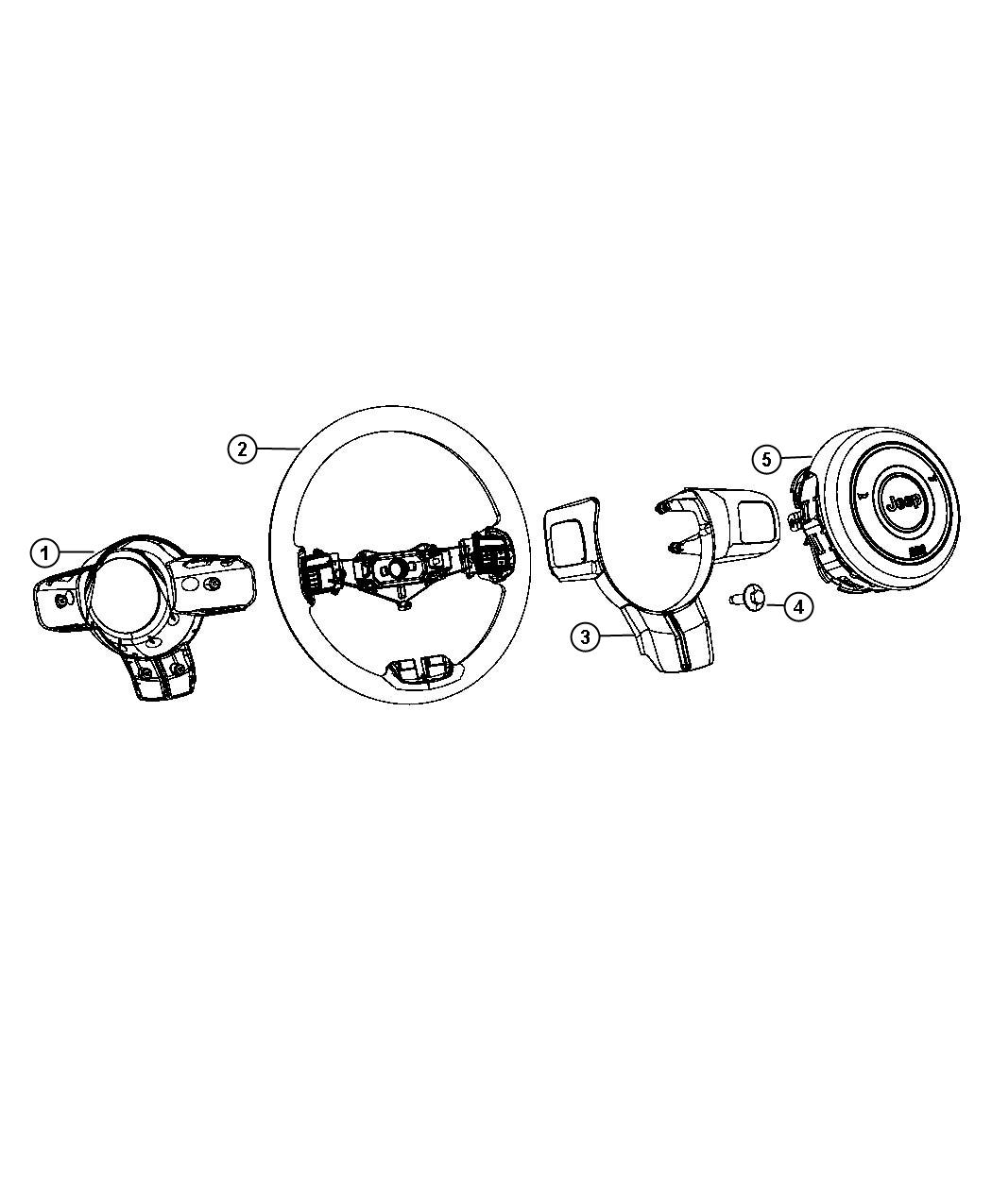 Steering Wheel Assembly. Diagram