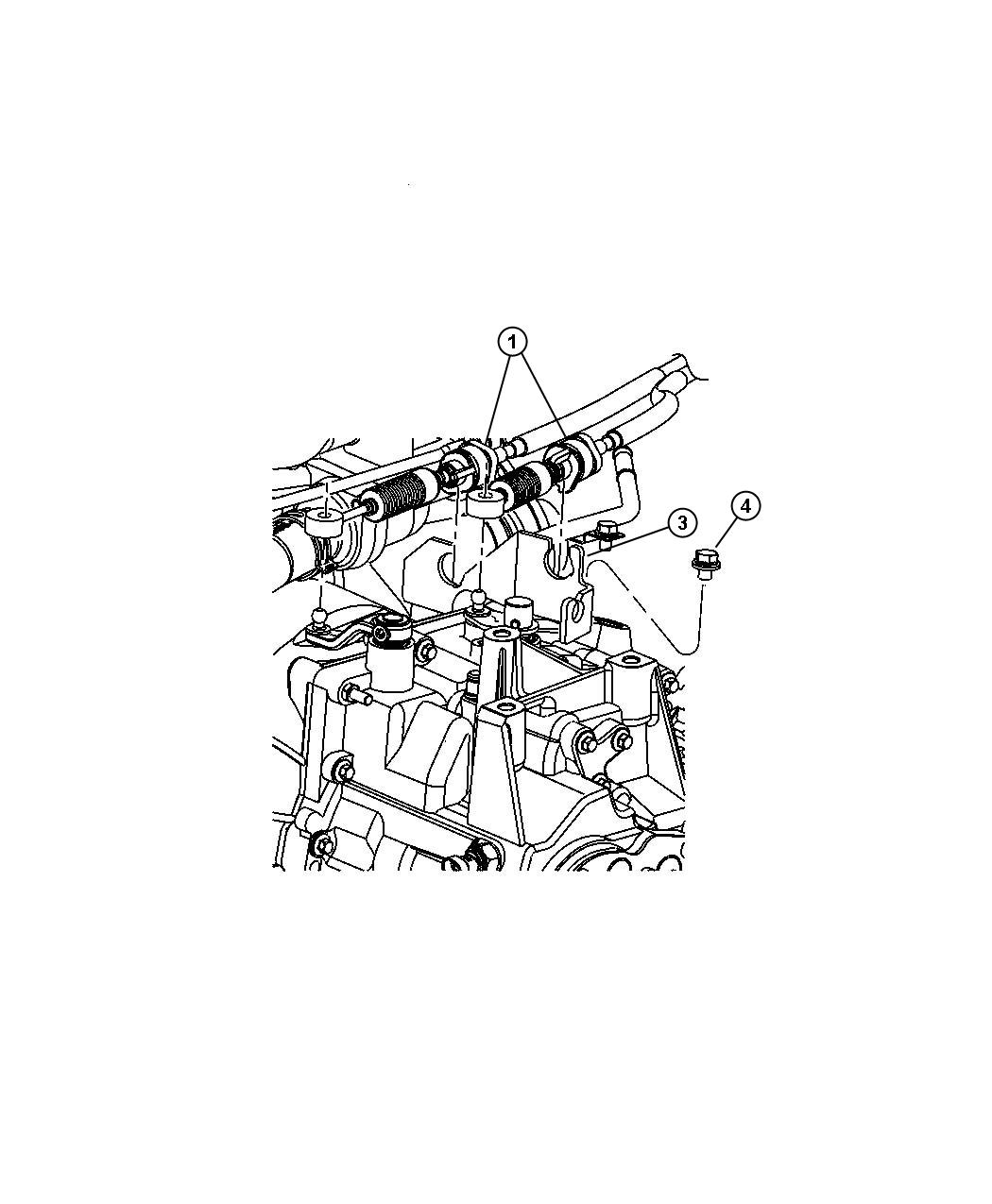 Diagram Gear Shift Cable And Bracket. for your Dodge Caliber  