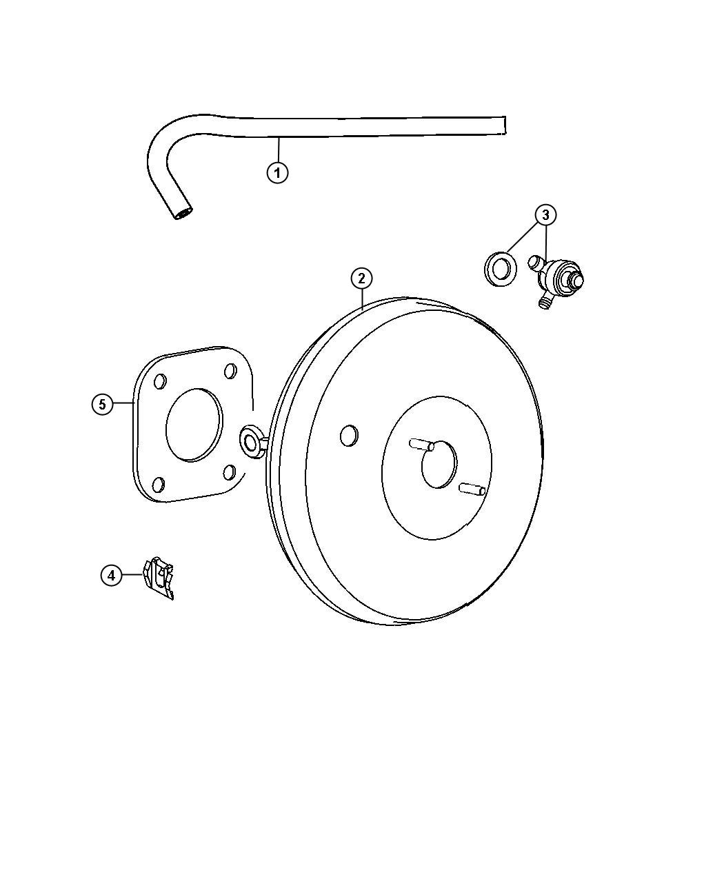 Diagram Booster,Vacuum Power Brake. for your Dodge