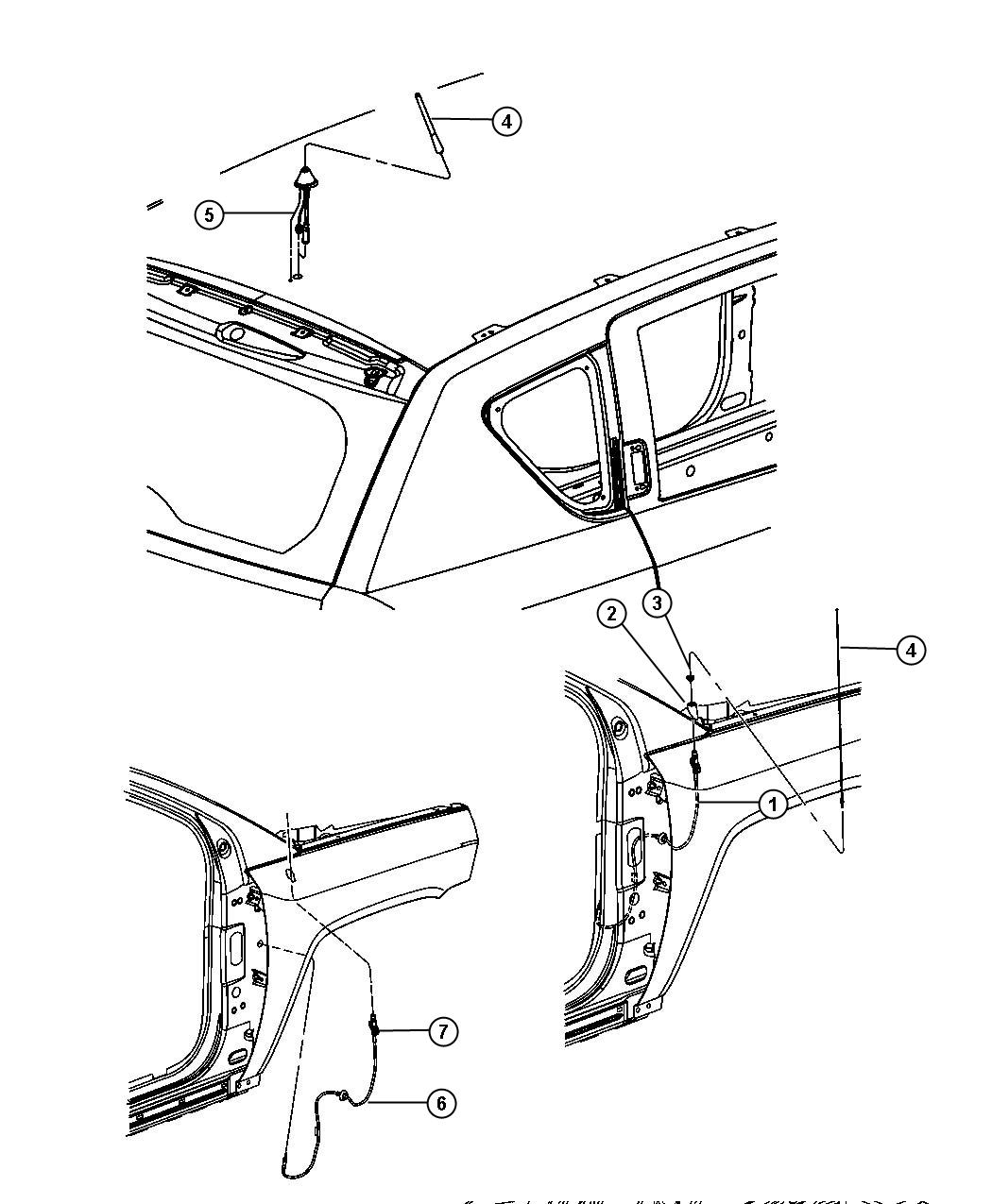 Diagram Antenna. for your 2004 Dodge SPRINTER   